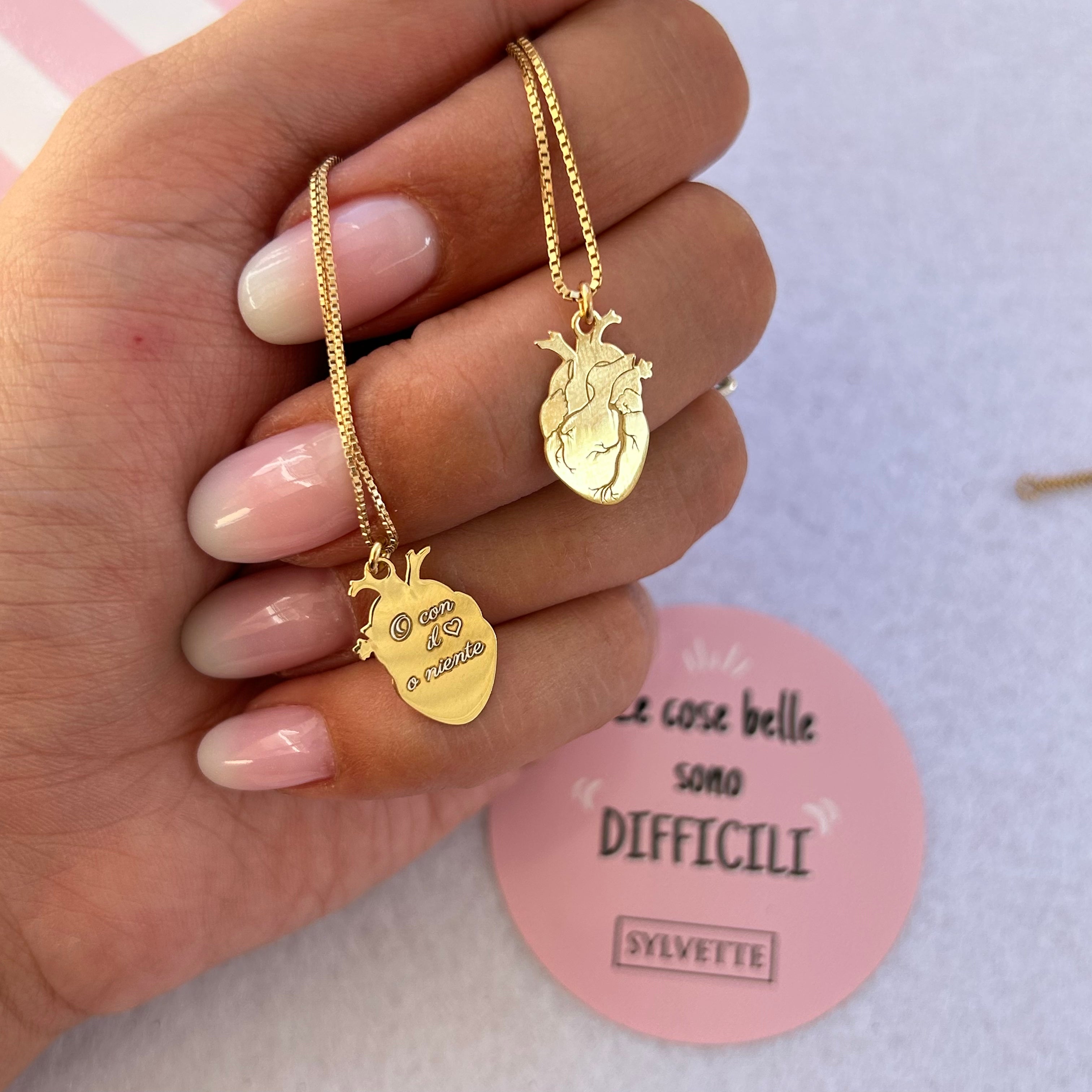 Collana cuore anatomico