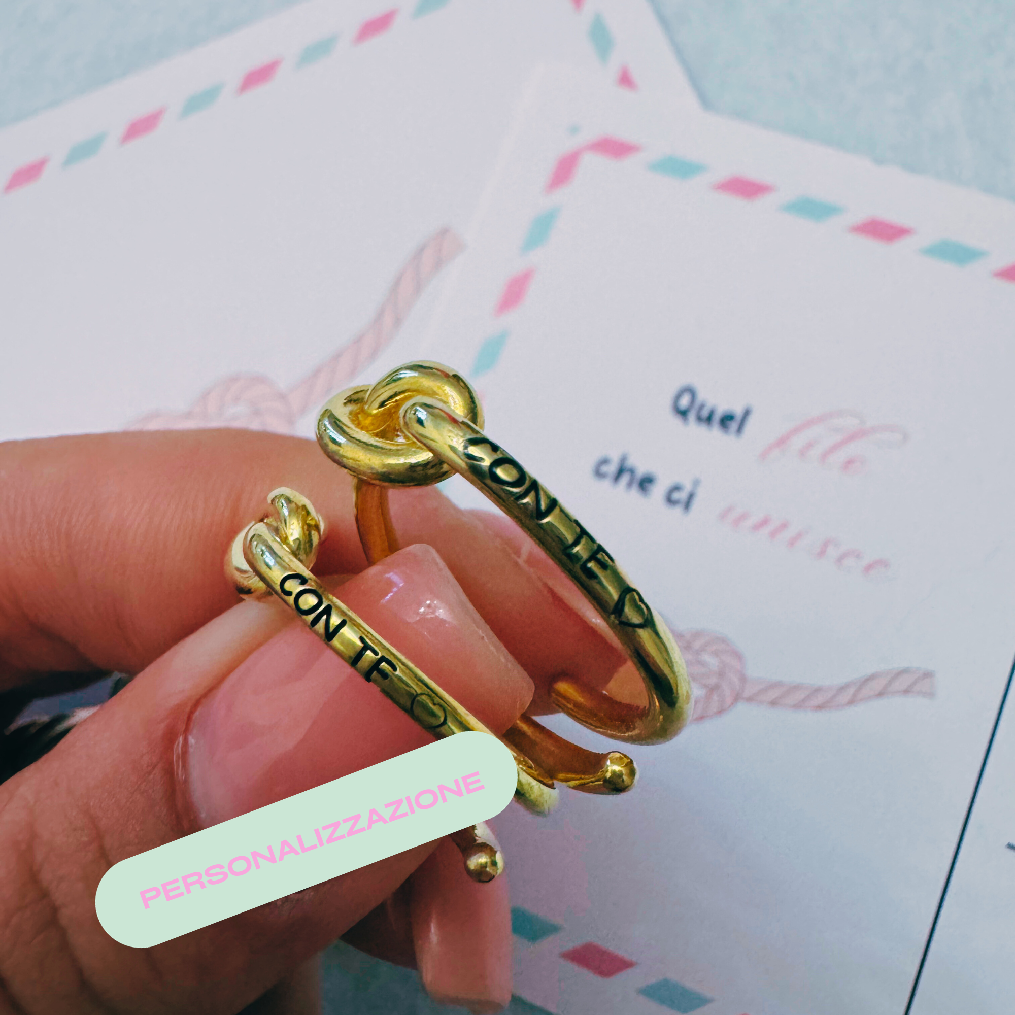 Anello nodo personalizzato