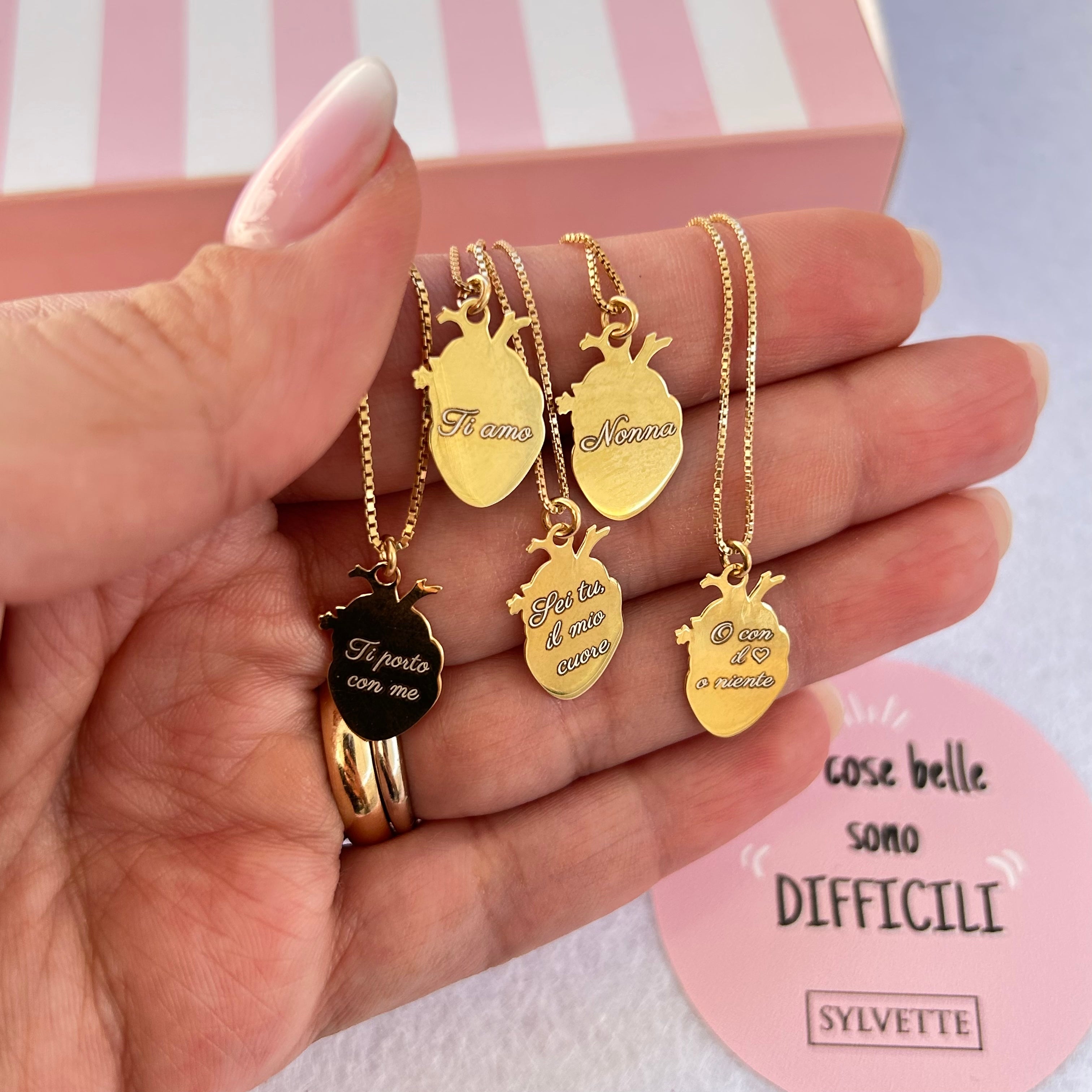 Collana cuore anatomico
