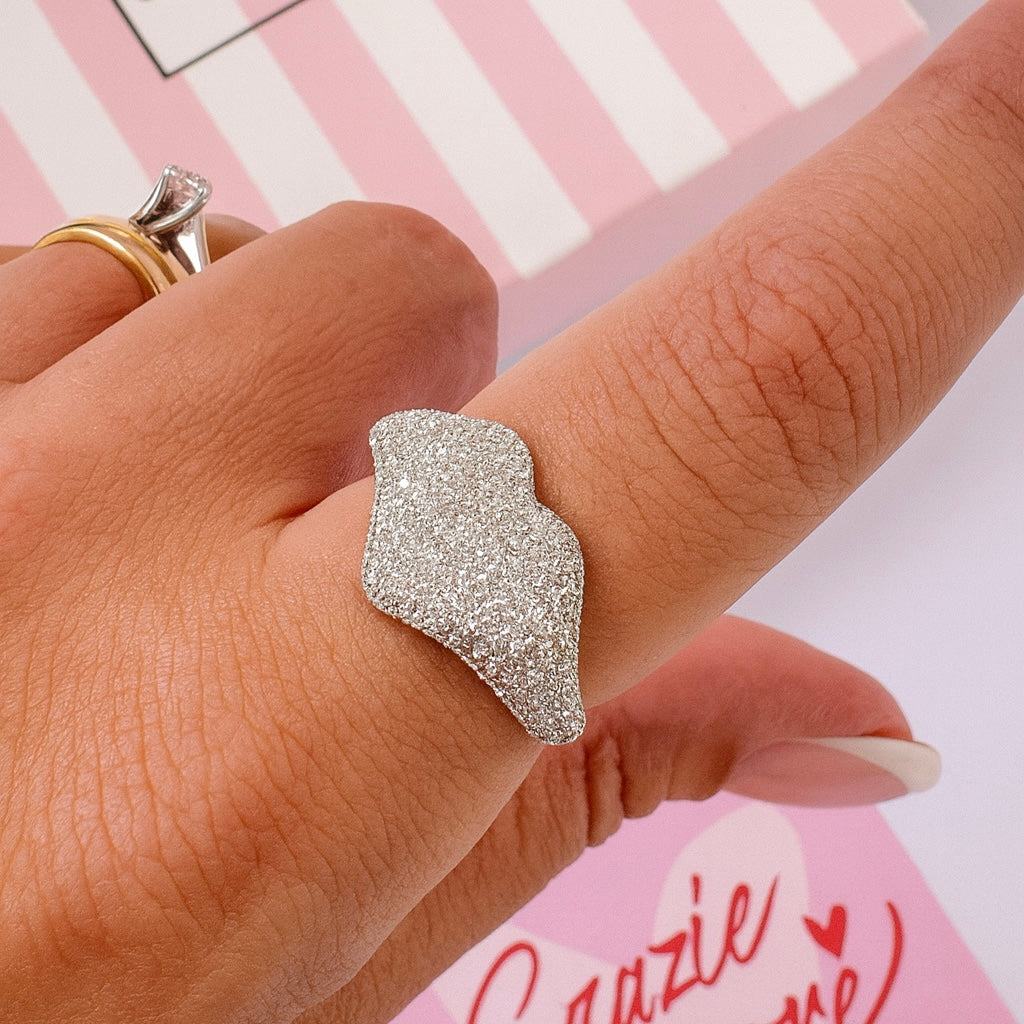 Anello Cuore Diamantato