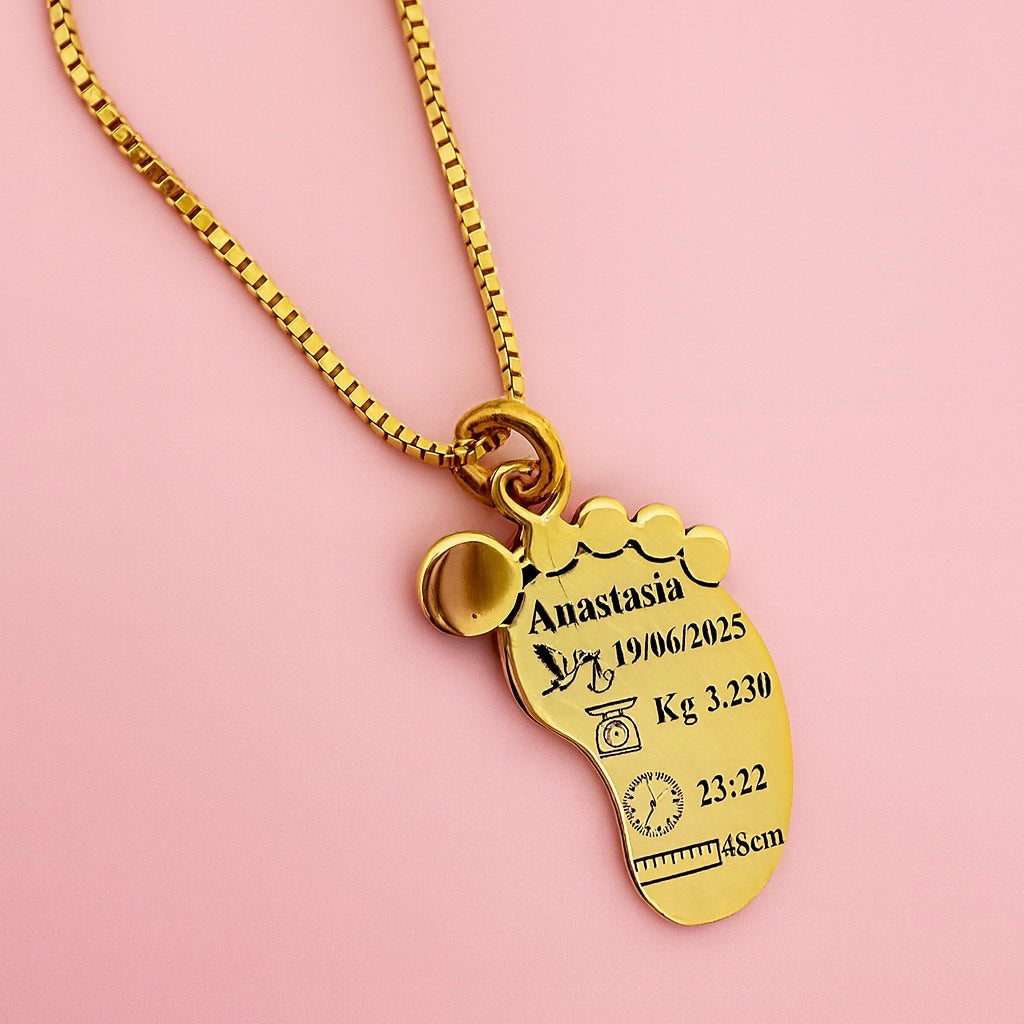 Collana piedino nascita