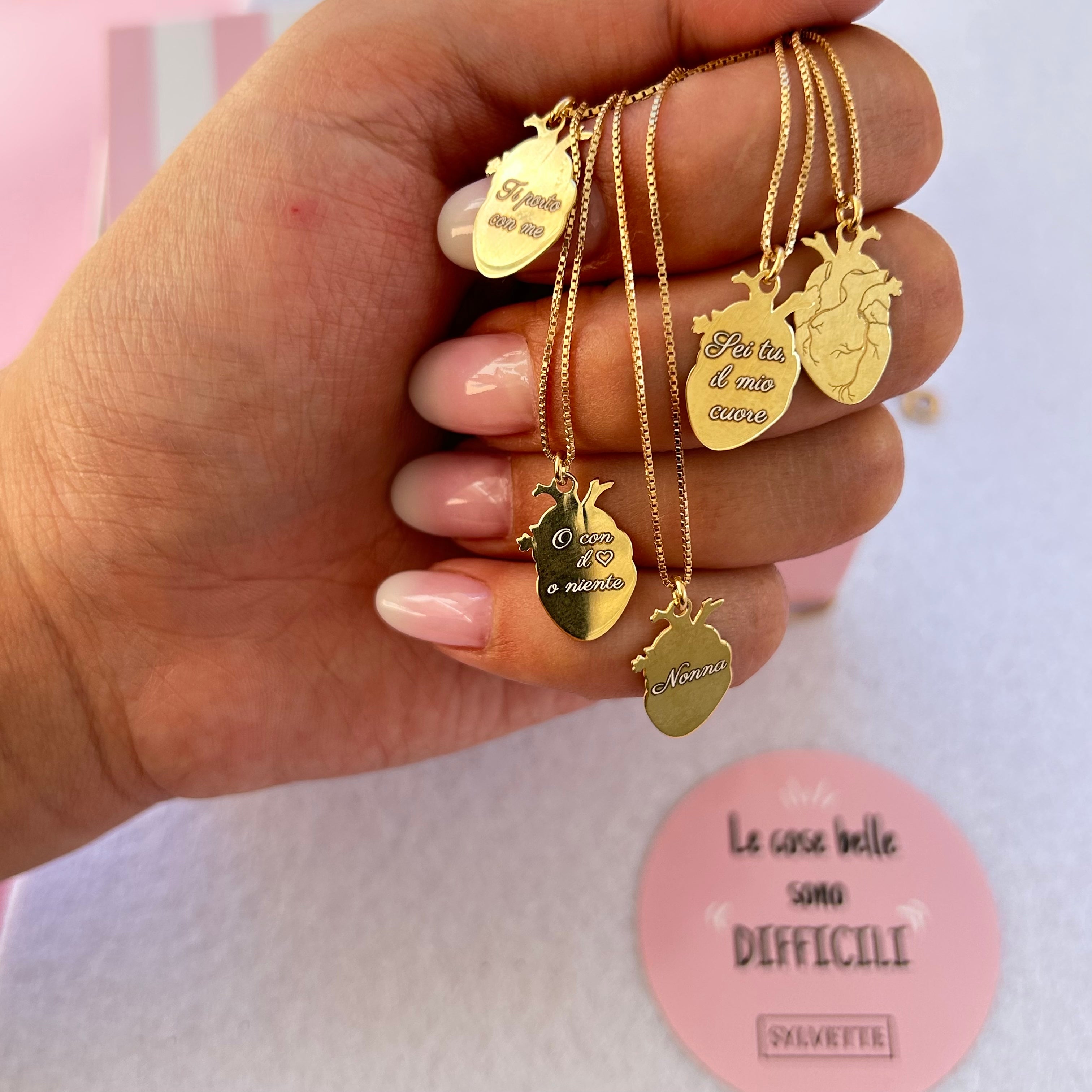 Collana cuore anatomico