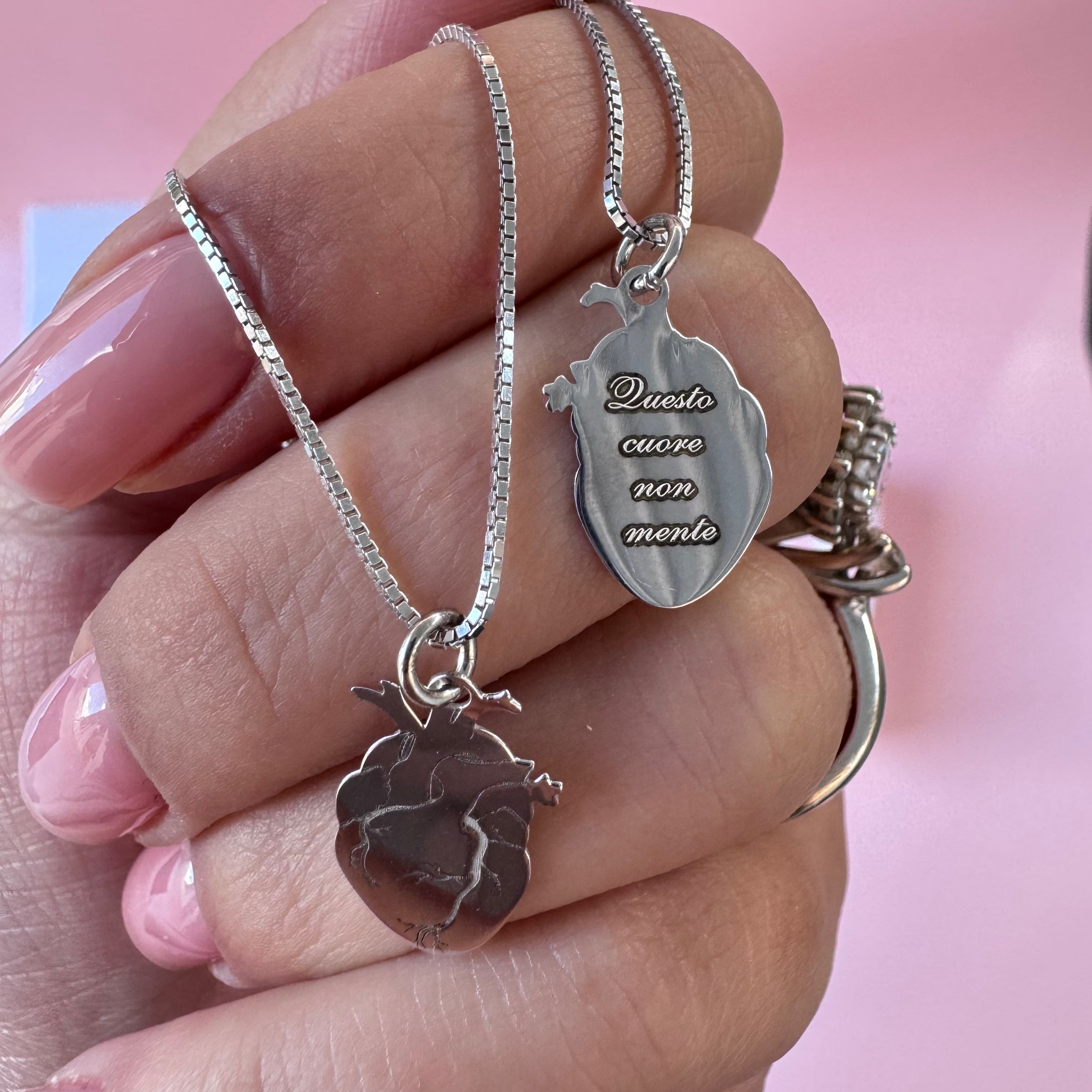 Collana cuore anatomico