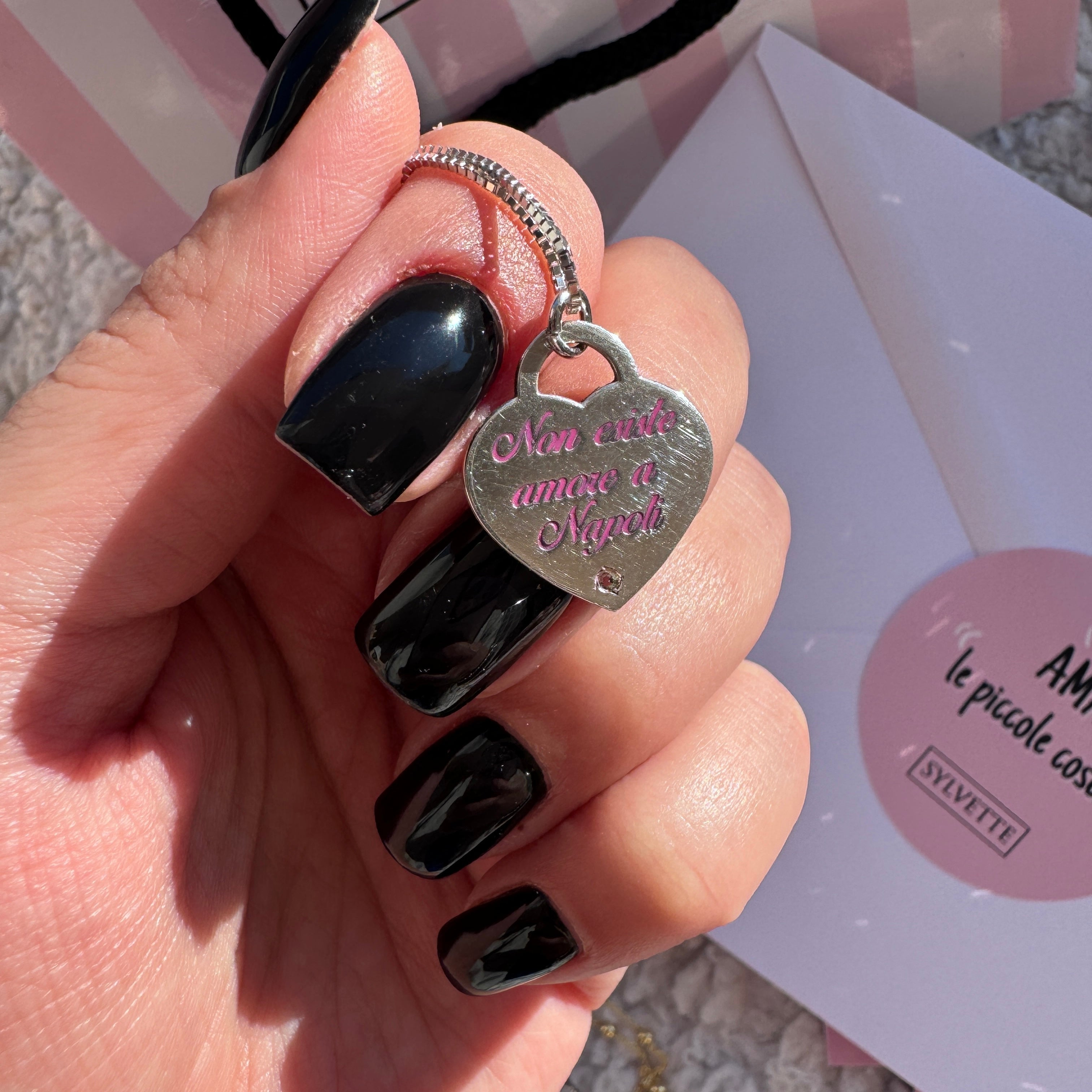 Collana cuore e incisione