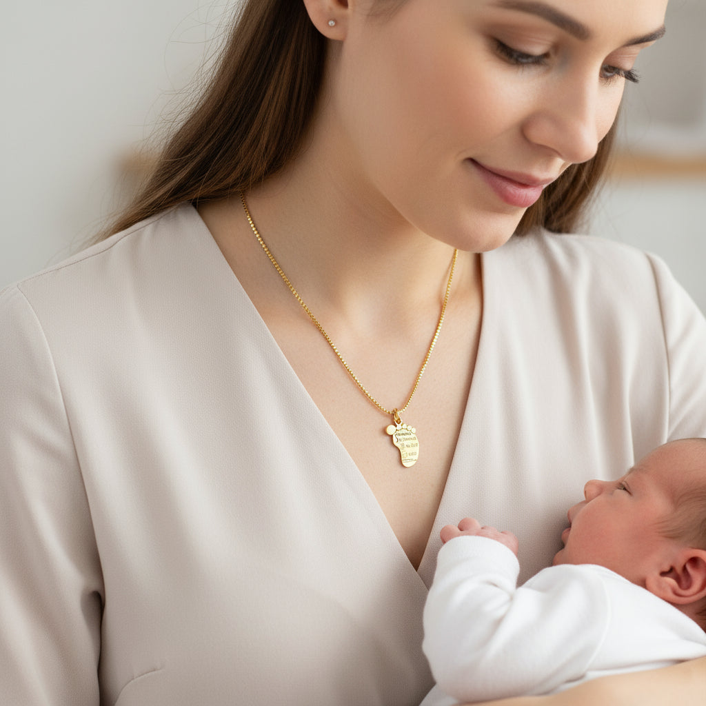 Collana piedino nascita