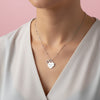 Collana cuore e iniziale
