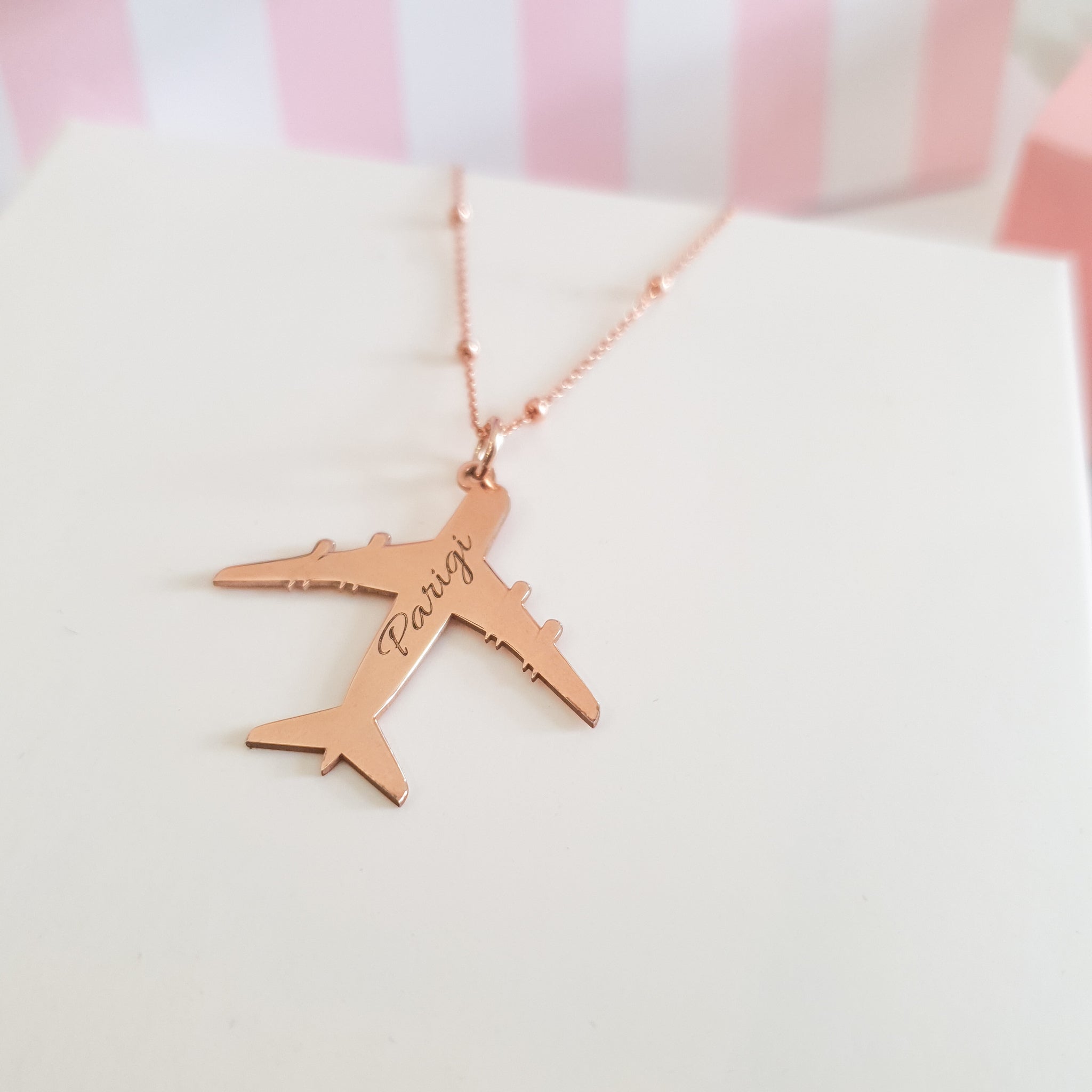 Collana Fly con incisione